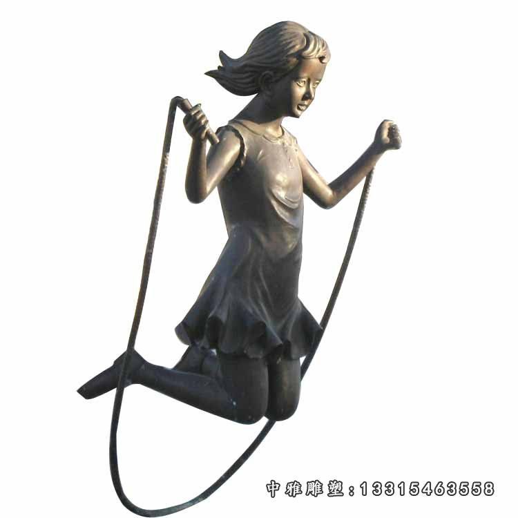 公园运动铜雕人物雕塑