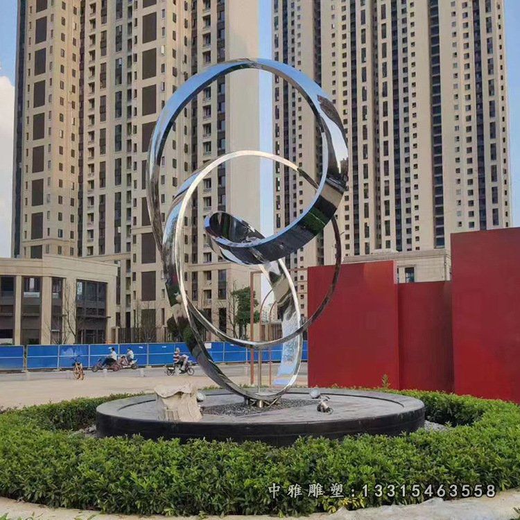 小区不锈钢景观雕塑