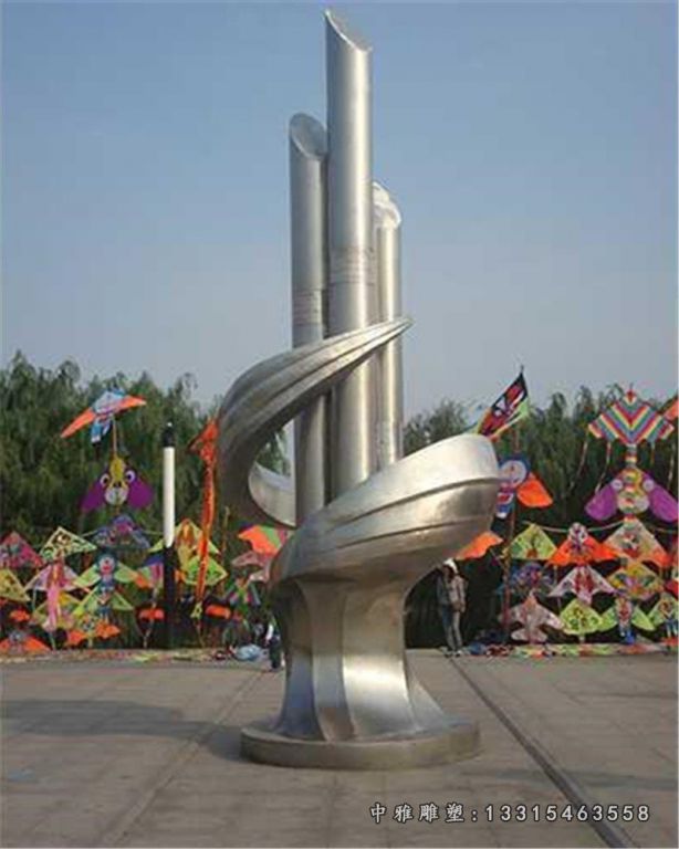 不锈钢校园景观雕塑