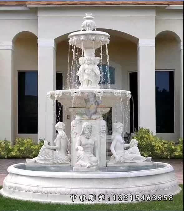 石雕公园喷泉