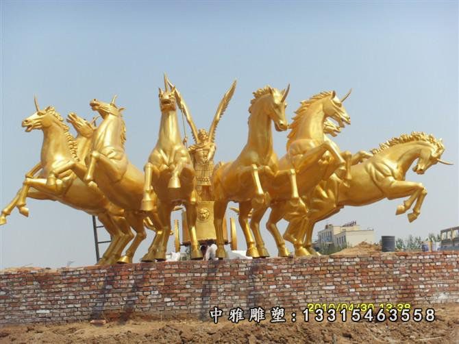 广场铜雕马雕塑