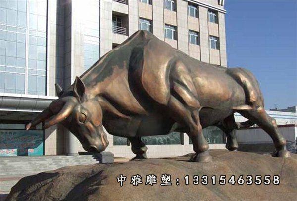 广场牛铜雕雕塑