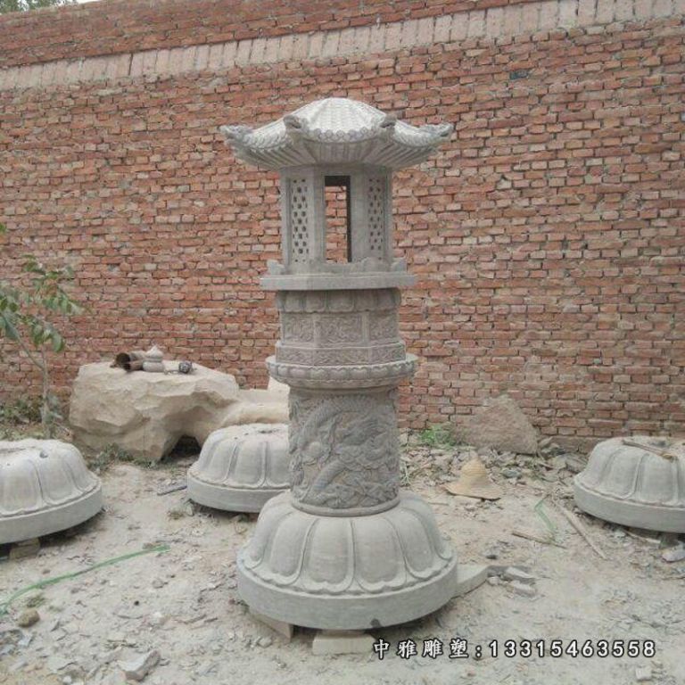 小型石灯雕塑
