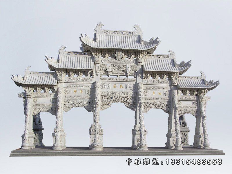 石雕大型牌坊