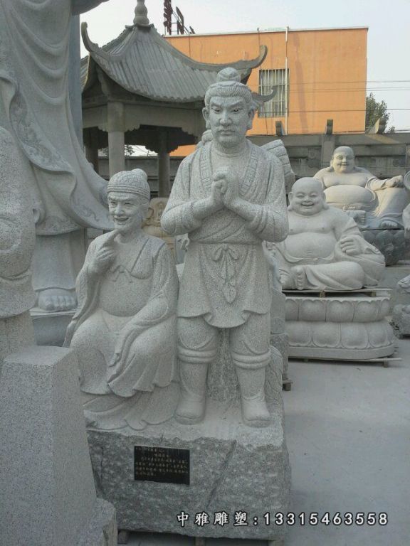 广场石雕二十四孝人物