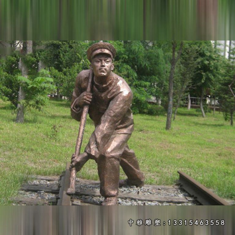 名人詹天佑铜雕