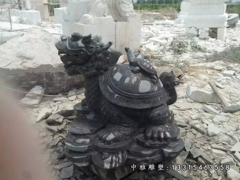 龙龟动物石雕雕塑