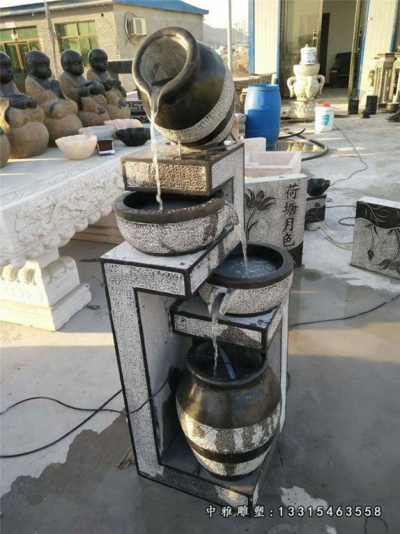 石雕仿古流水池