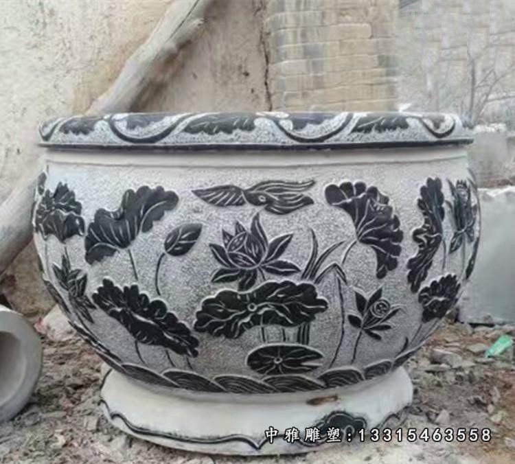 石雕仿古花盆