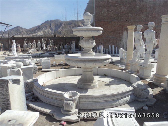 石雕广场喷泉雕塑