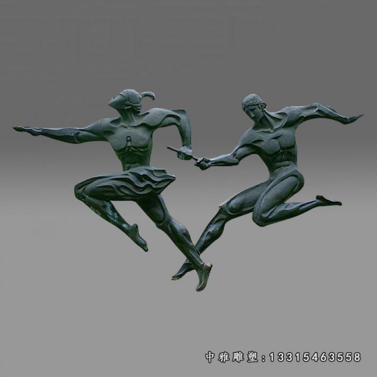铜雕运动人物雕塑
