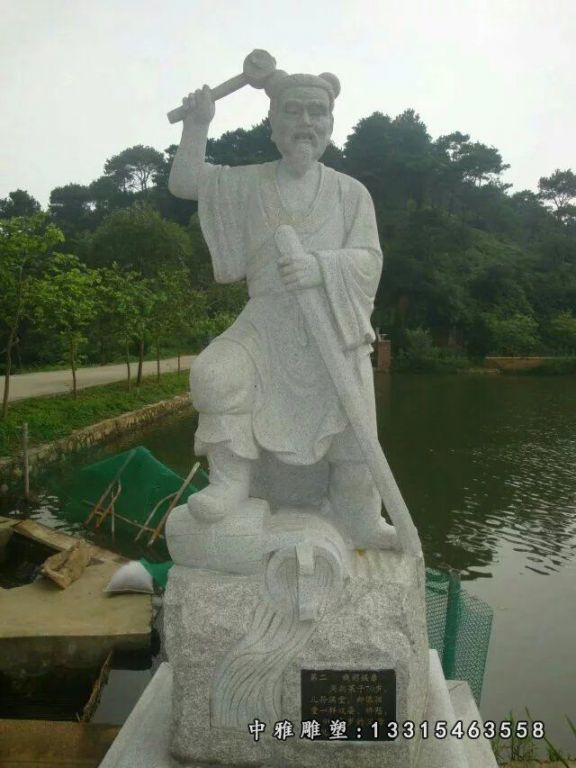 广场石雕二十四孝人物
