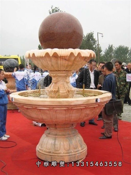 景观石雕风水球