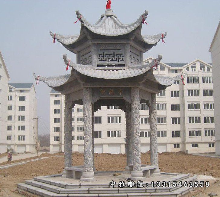 石雕景观凉亭