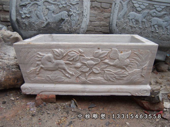 庭院石雕水缸