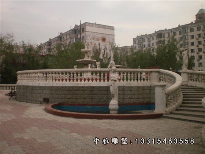 别墅石雕欧式栏杆