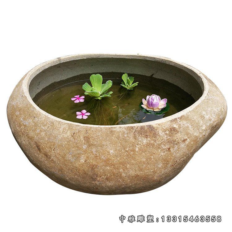 石雕花园花盆