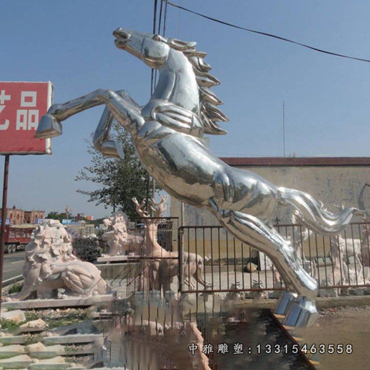 不锈钢动物马雕塑