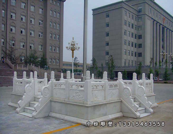 景观石雕升旗台