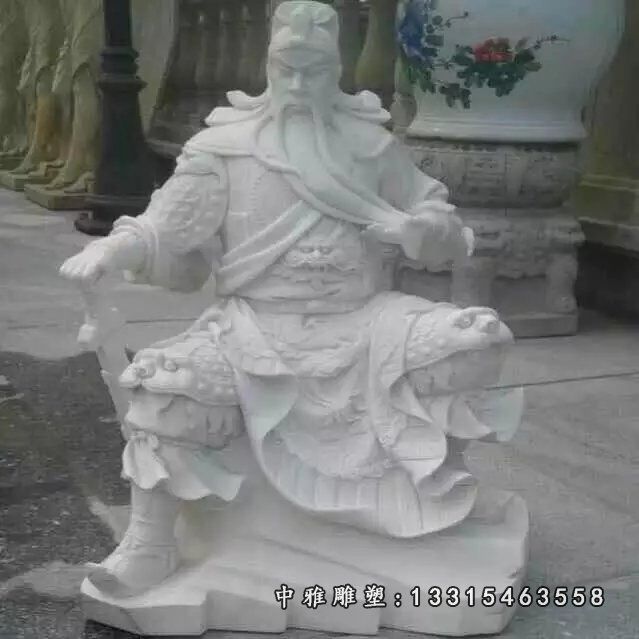 历史人物石雕关公