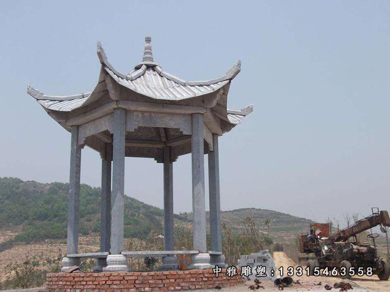 公园石雕凉亭