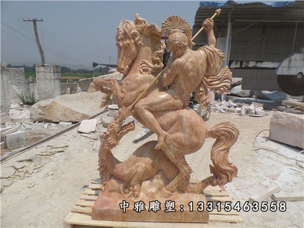 石雕广场西方人物