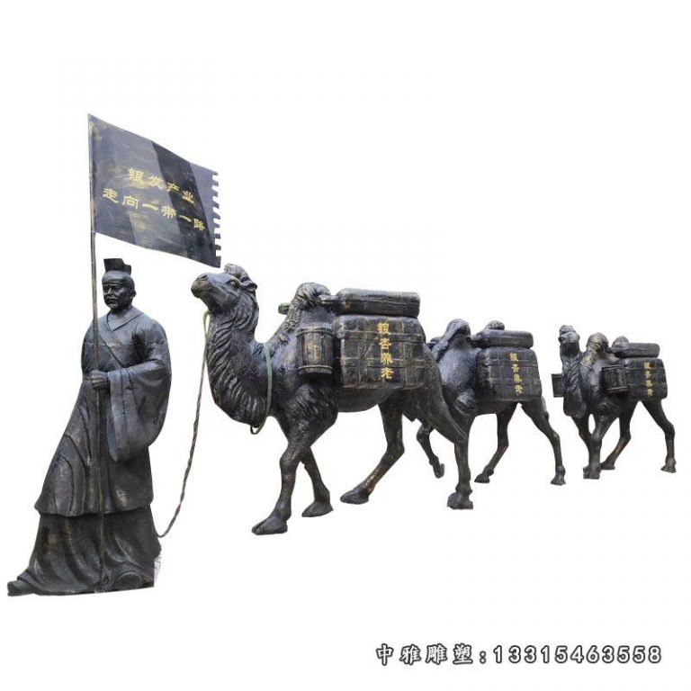 沙漠铜雕骆驼