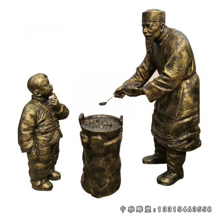 小品铜雕人物