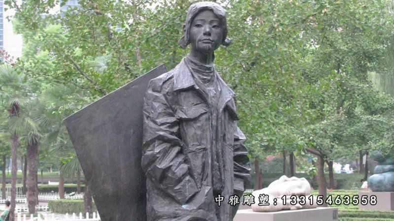 校园铜雕人物雕塑
