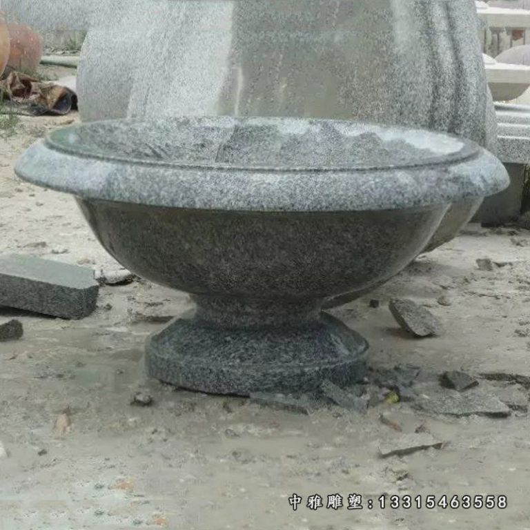欧式石雕花盆