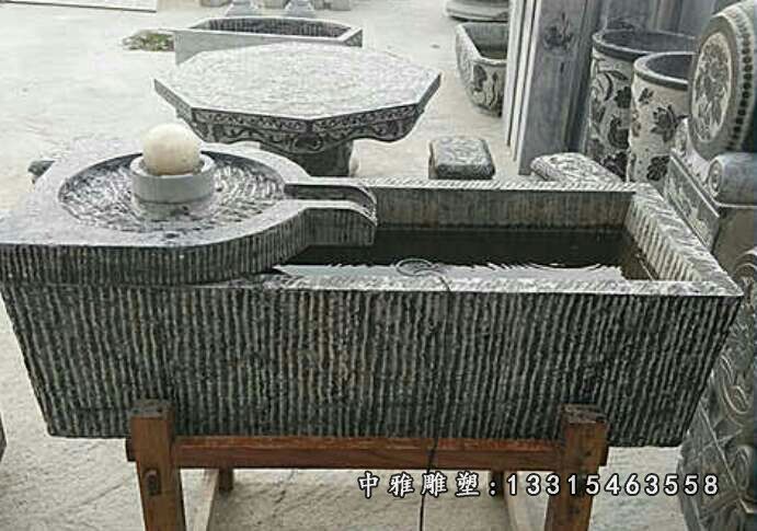 石雕仿古流水池