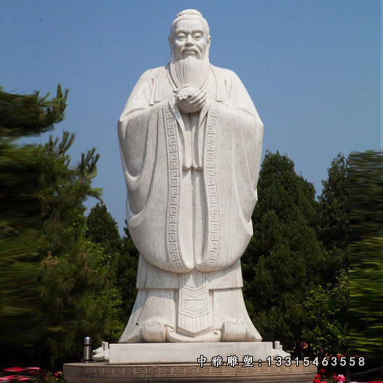 校园石雕孔子