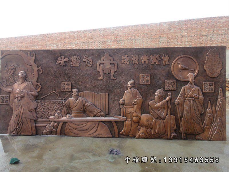 大型铜浮雕景观雕塑
