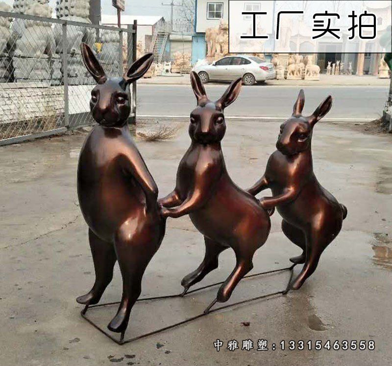 袋鼠铜雕动物雕塑