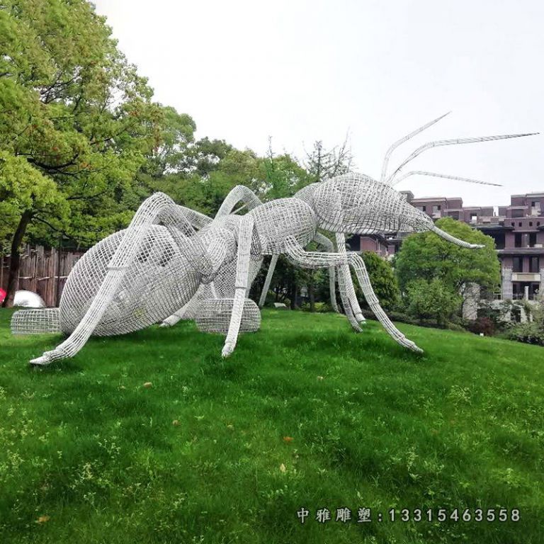 动物蚂蚁不锈钢雕塑
