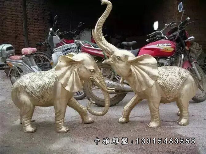 铜雕招财大象