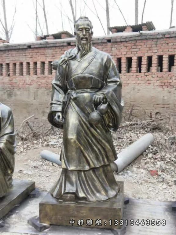 铜雕名医华佗