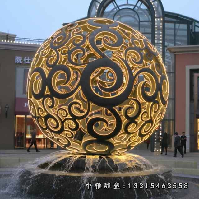 不锈钢喷泉景观雕塑
