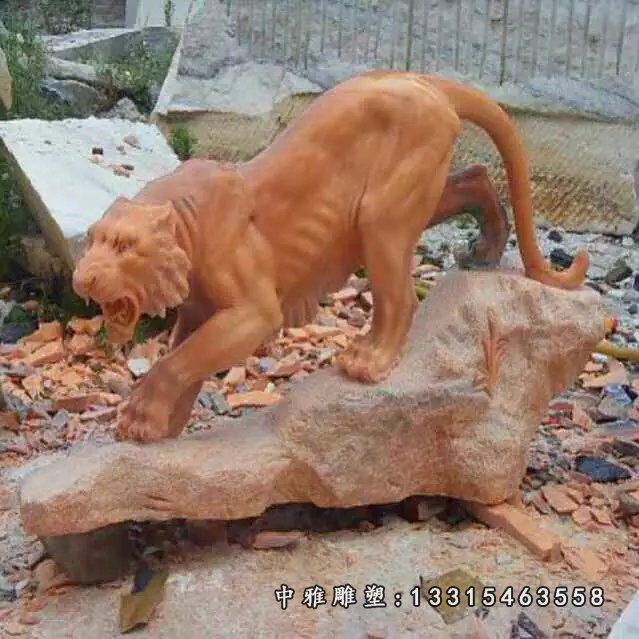 动物老虎石雕