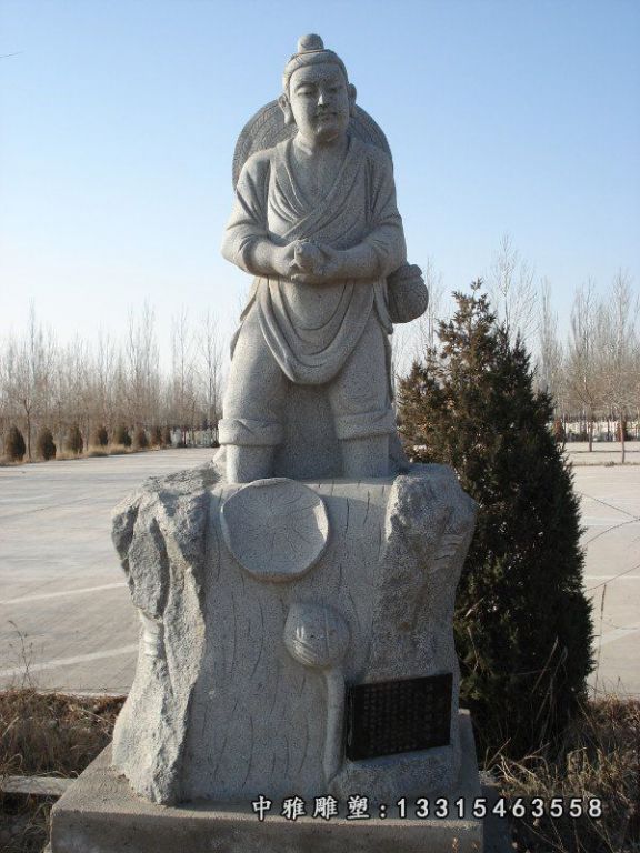 石雕广场孝道人物
