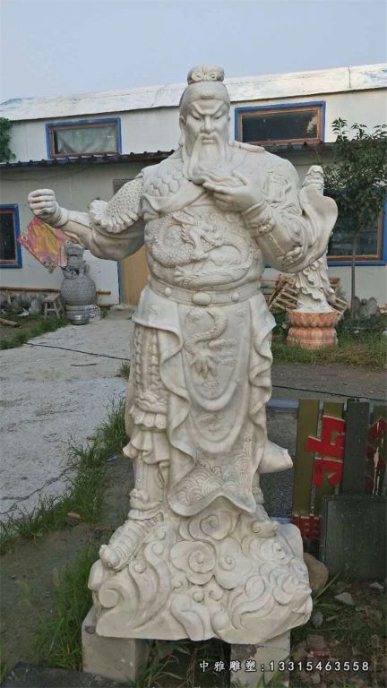 历史人物石雕关公