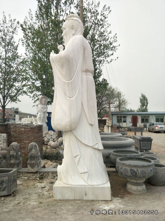 石雕校园孟子