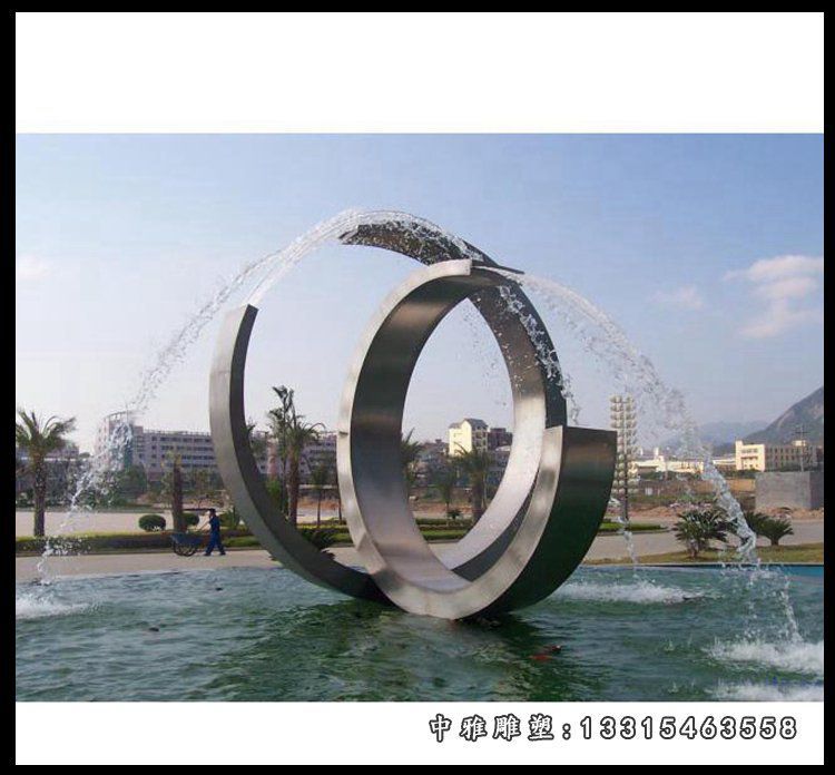 不锈钢景观喷泉雕塑