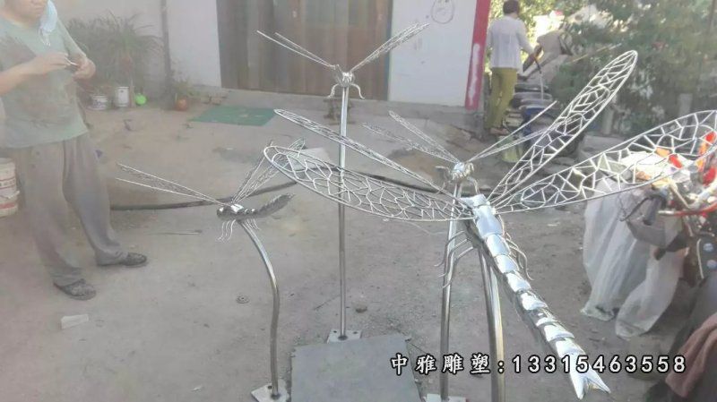 蜻蜓不锈钢雕塑
