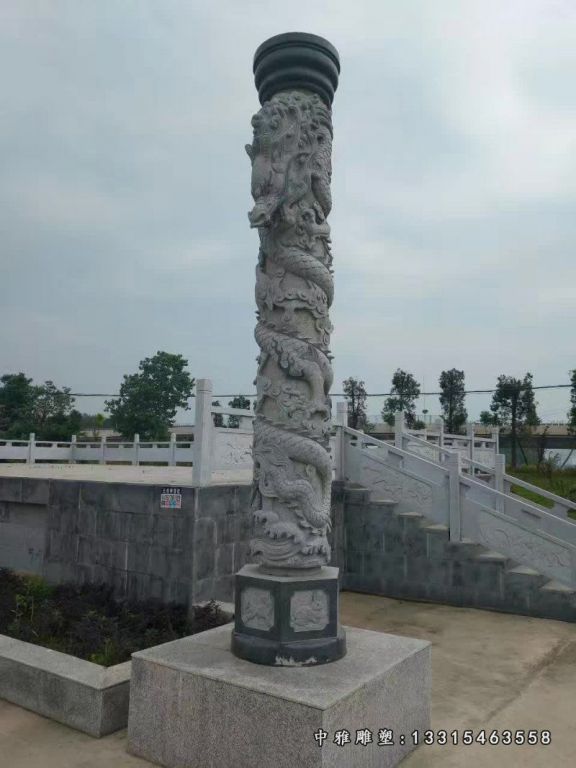 景观石雕龙柱