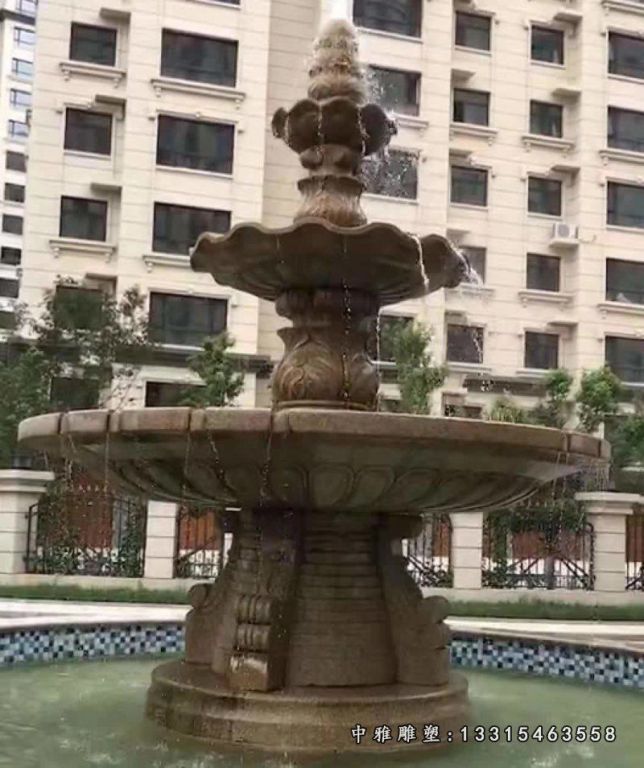 小区石雕喷泉