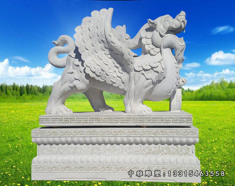 动物石雕独角兽