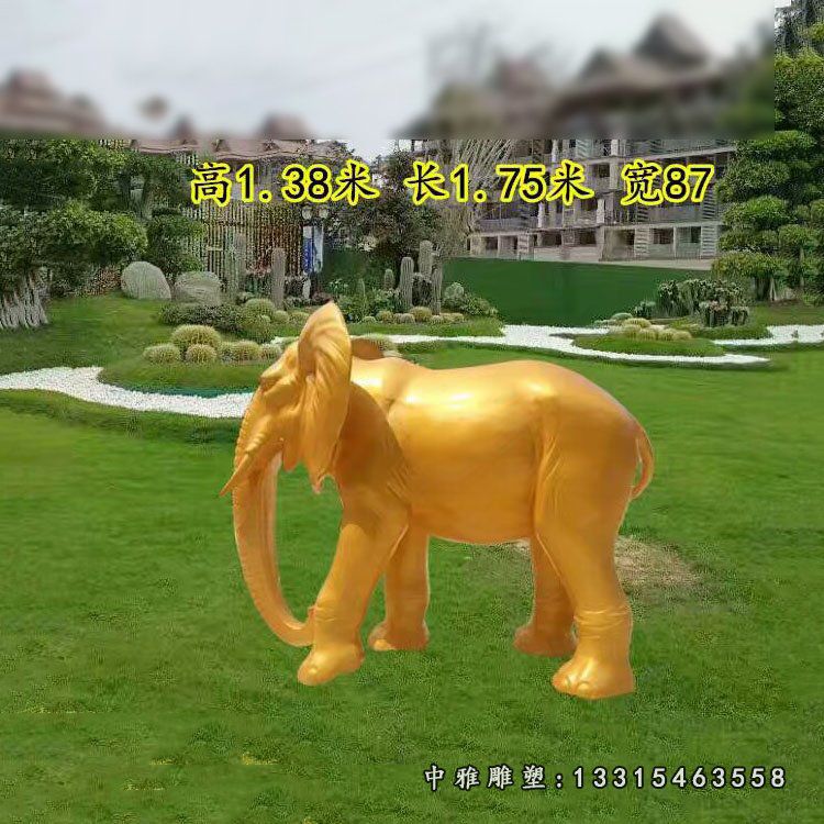 铜雕招财大象