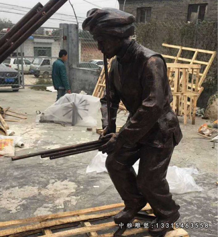 铜雕公园少数民族雕塑