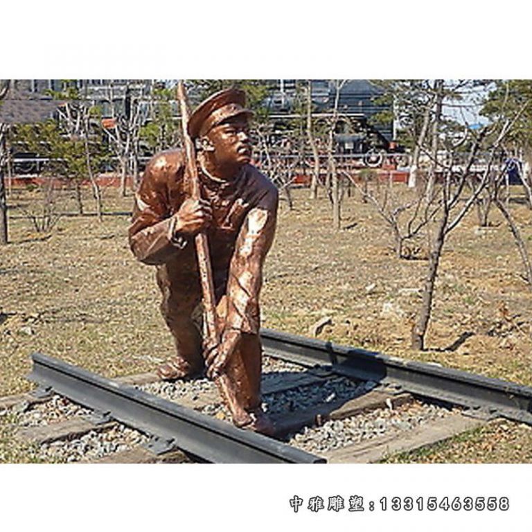 城市铜雕詹天佑